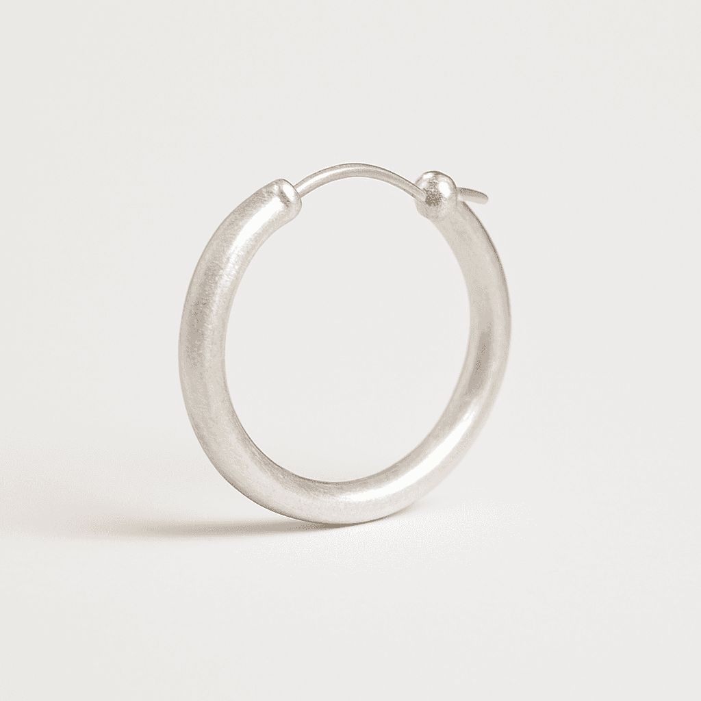 Boucle d'oreille en argent sterling