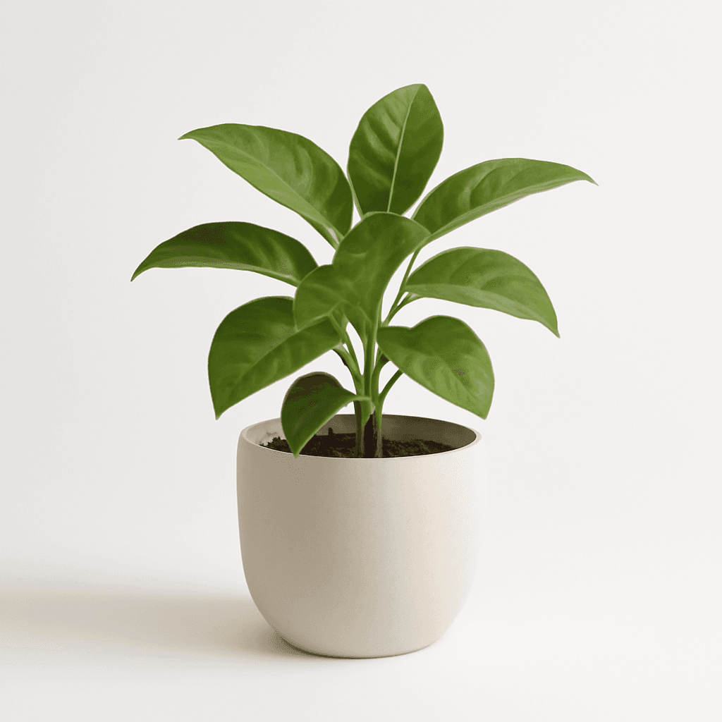Plante en pot en céramique