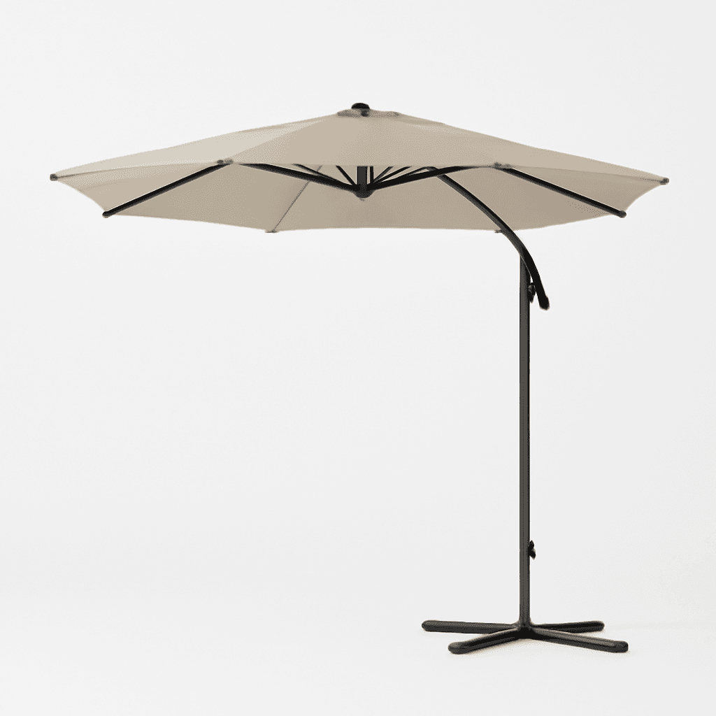 Parasol déporté en aluminium