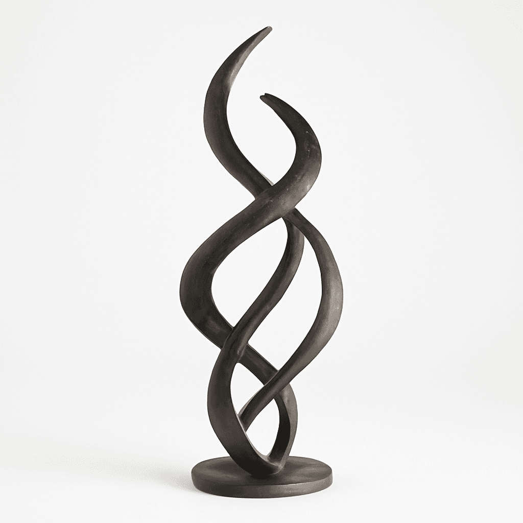 Sculpture en métal abstrait