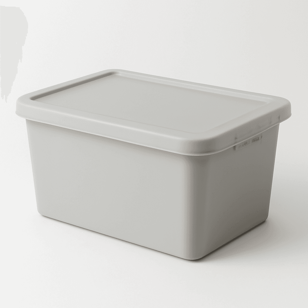 Boîte de rangement en plastique