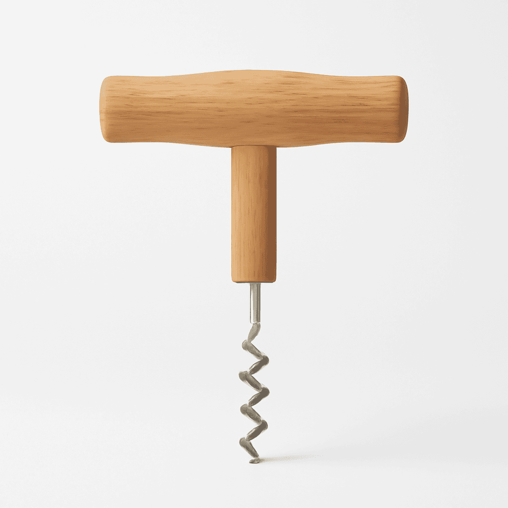 Tire-bouchon en bois artisanal