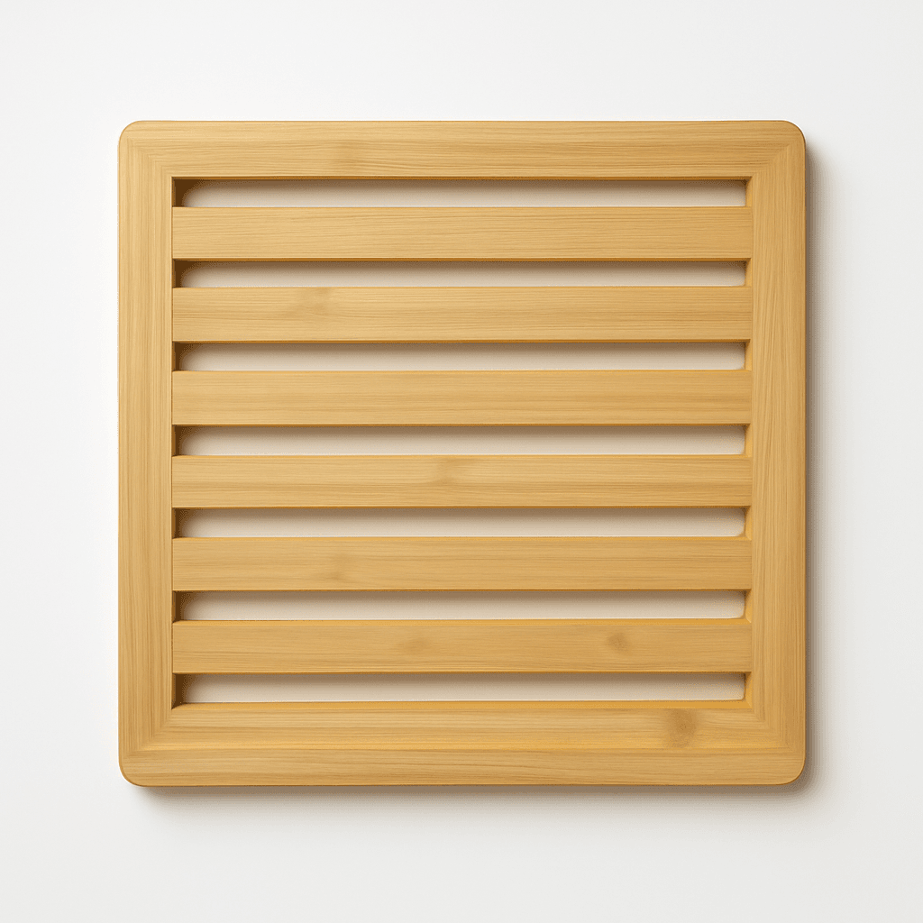 Bamboo shower mat
