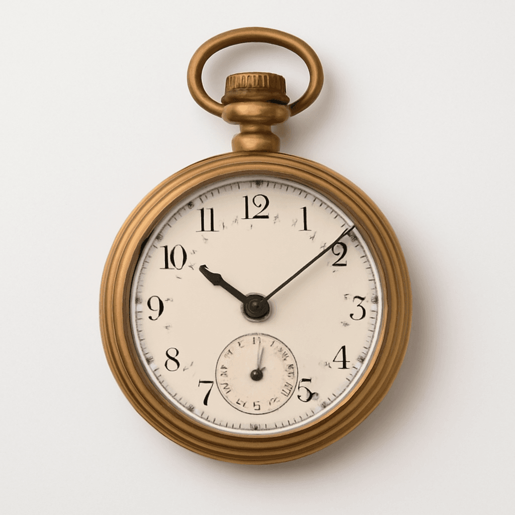 Montre de poche vintage en laiton